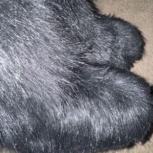 Faux Fur Black Boots